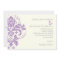 Elegant damask lavender, grey, ivory wedding