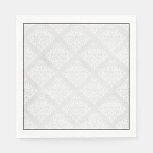 Elegant Damask Minimalist Wedding Napkin