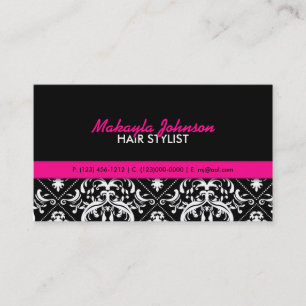 Elegant Damask Modern & Stylish Business Card