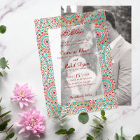 Elegant Damask Ornate Mihrab Muslim Wedding