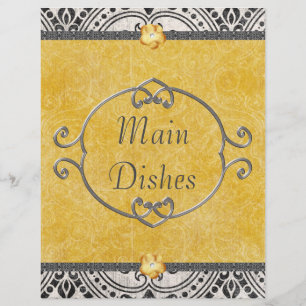 Elegant Damask Recipe Divider