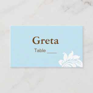 Elegant Damask Table Place Card Holders