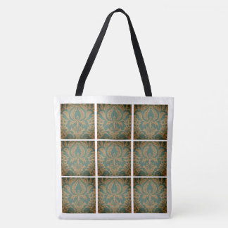 Elegant Damask Tote Bag