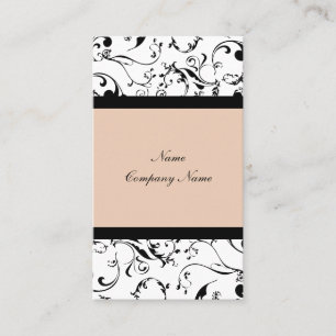Elegant damask vines business card