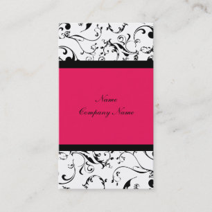 Elegant damask vines business card