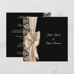 Elegant damask wedding Invitation