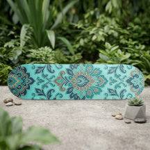 Elegant Damasks Mandala Zen Sacred Geometric Teal