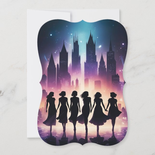 Elegant Dance Party Invitations (Front)