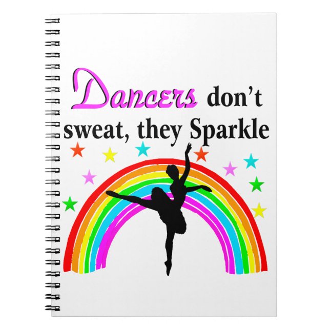 ELEGANT DANCER SPIRAL NOTEBOOK (Front)