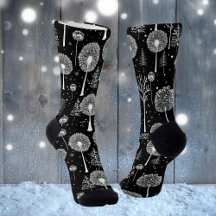 Elegant Dandelion and Christmas Tree