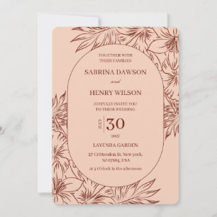 Elegant,Dark and Light Colour Wedding Invitation
