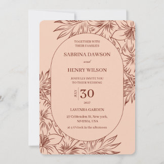 Elegant,Dark and Light Colour Wedding Invitation