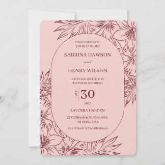 Elegant,Dark and Light Colour Wedding Invitation