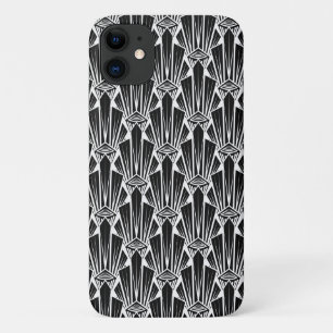 Elegant dark art deco abstract geometric elements Case-Mate iPhone case