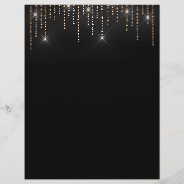 Elegant dark blank flyer (Back)