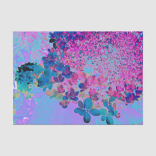 Elegant Dark Blue and Magenta Limelight Hydrangea Tissue Paper