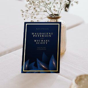 Elegant Dark Blue Foliage Gold