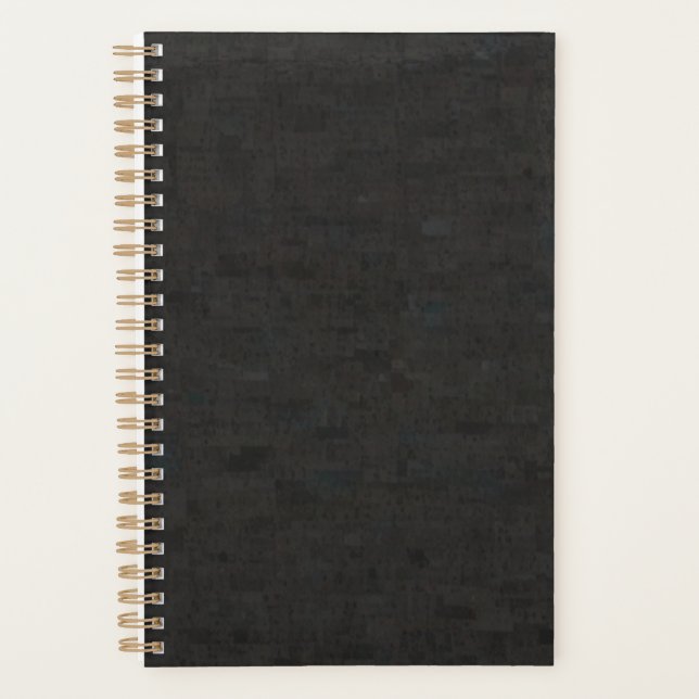Elegant dark brown planner (Front)
