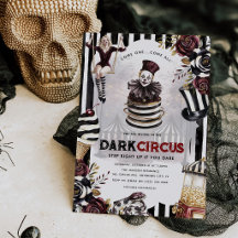 Elegant Dark Circus Halloween Party