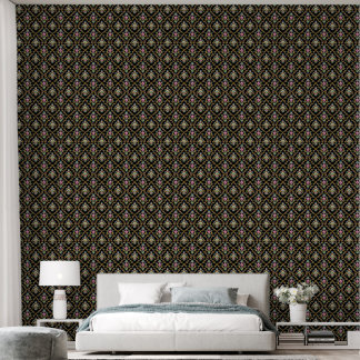 Elegant dark damask wallpaper