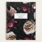 Elegant Dark Floral on Black | Personalised