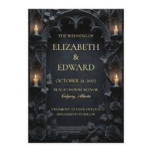 Elegant Dark Gothic Victorian Wedding