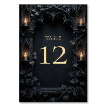Elegant Dark Gothic Victorian Wedding