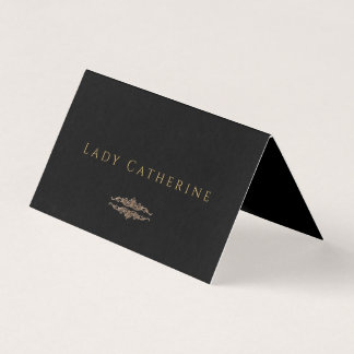 Elegant Dark Gothic Wedding Polded Card