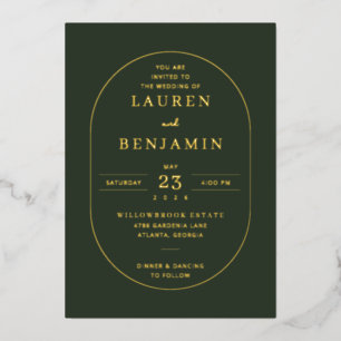 Elegant Dark Green Geometric