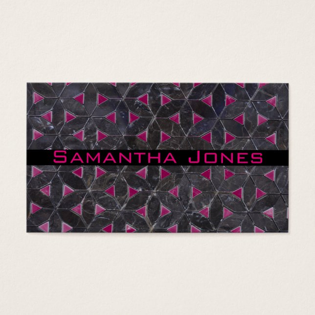Elegant dark grey flower of life pattern (Front)