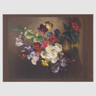 Elegant Dark Moody Dutch Fine Art Still Life Tissue Paper