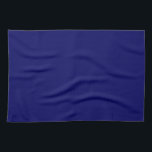 Elegant Dark Navy Blue Solid Colour Blank Template Tea Towel<br><div class="desc">Custom Upload Add Your Monogram Initial Photo or Logo Text Name Elegant Modern Cute Kitchen & Dining / Table & Kitchen Linens/ Blank Template Dark Navy Blue Solid Colour Kitchen Towel.</div>