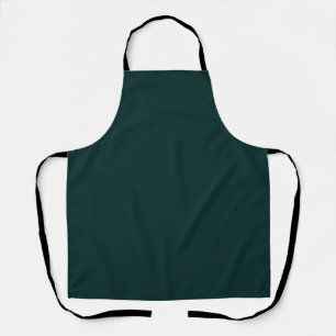 elegant dark plain green apron