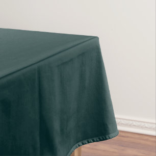 elegant dark plain green  tablecloth
