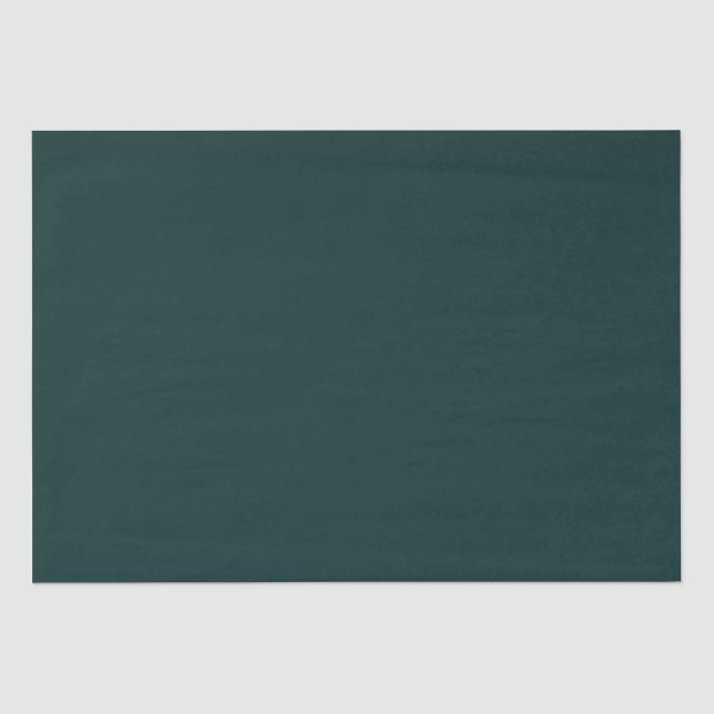 elegant dark plain green  tissue paper (Front)