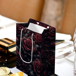 Elegant Dark Rose Gift Bag