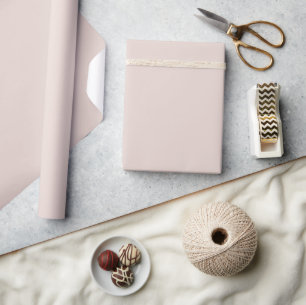 Elegant Dawn Pink Dust Storm Solid Plain Wrapping Paper