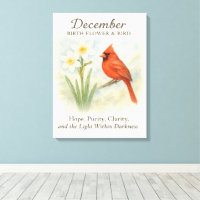 Elegant December Scripture Christian Cardinal 