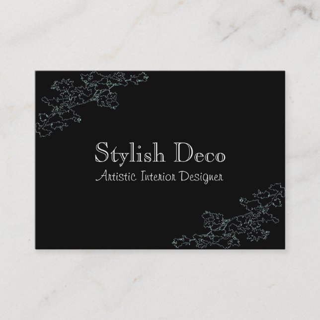 Elegant Deco Business Card (Front)