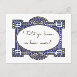 Elegant deco frame cards, customise for your use announcement postcard