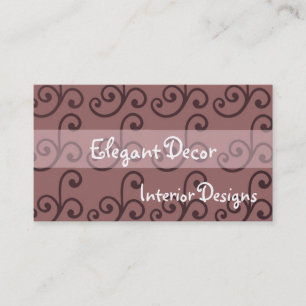 Elegant Decor Business Card