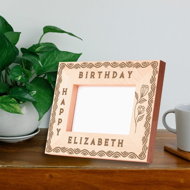 Elegant Decorated Birthday Border With a name  Etched Frames (Creator Uploaded)