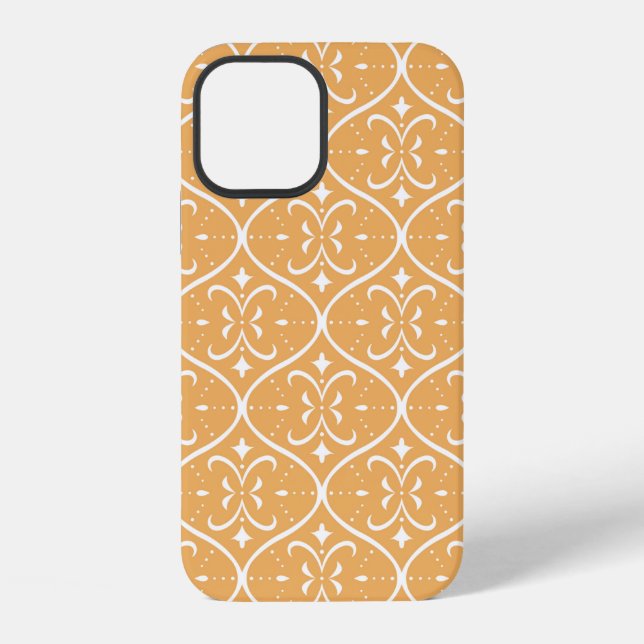 Elegant Decorative Flourish Seamless Pattern. Orie iPhone Case (Back)