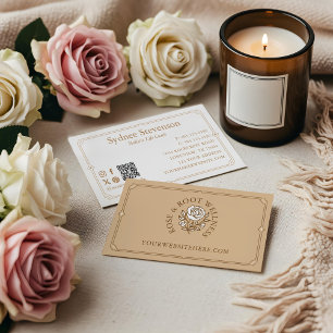 Elegant Decorative Frame Feminine Floral Rose  Business Card
