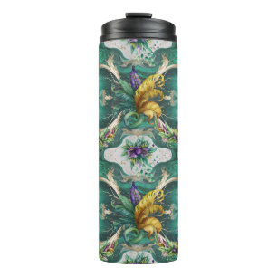 Elegant Decorative Mardi Gras Thermal Tumbler