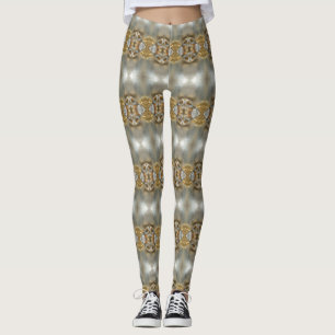 Elegant Decorative Pattern Leggings