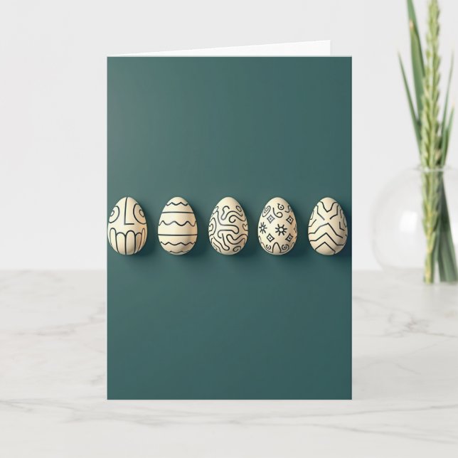 Elegant Decorative Shapes Card (Front)