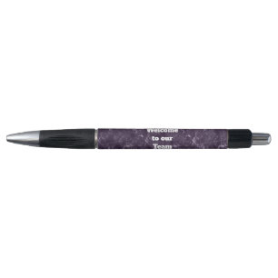 Elegant Deep Purple Welcome to Our Team Business