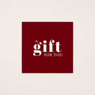 Elegant Deep Red White Beauty Salon