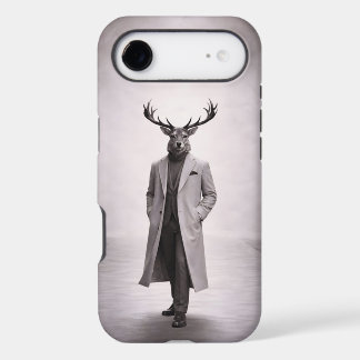 Elegant Deer in Tailored Coat Portrait